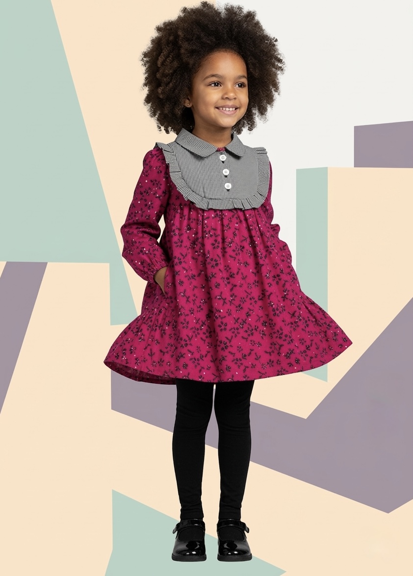 Mo & Ruby's editorial — girl in pink floral dress