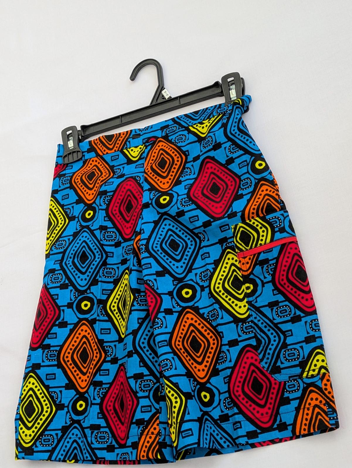 Mo & Ruby's geometric shorts flat lay
